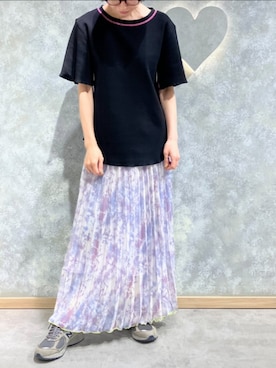 「Q（キュー）のアイテム」を使った、Q♥Officialさん（レディース・165cm）の春コーディネート