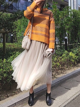 Q♥Officialさん（レディース・163cm）の秋コーディネート