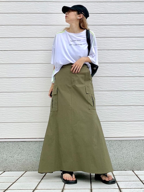 tシャツ ショルダーラインリラックストップス レディース ショルダーラインリラックストップス（Tシャツ/カットソー）｜Q