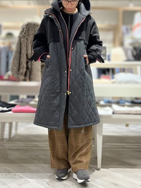 「アイテム（その他アウター）」を使った、Q♥Officialさん（レディース・164cm）の冬コーディネート