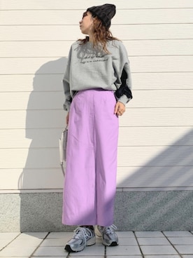 「Q（キュー）のアイテム（ニットキャップ/ビーニー）」を使った、Q♥Officialさん（レディース・155cm）の秋コーディネート