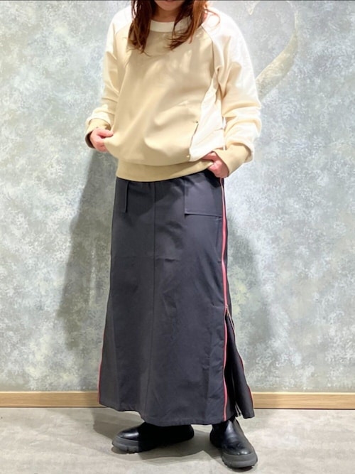 切替サイドZIPラインスカート（スカート）｜Q（キュー）のファッション