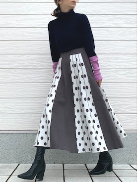 Q♥Officialさん（レディース・155cm）の冬コーディネート