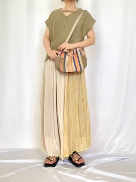 Q♥Officialさん（レディース・158cm）の夏コーディネート