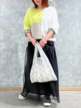 「Q（キュー）のアイテム（バッグ）」を使った、Q♥Officialさん（レディース・151cm）の春コーディネート