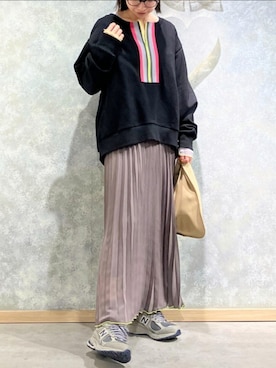 「アイテム（トートバッグ）」を使った、Q♥Officialさん（レディース・164cm）の秋コーディネート