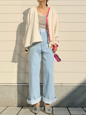 「Q（キュー）のアイテム」を使った、Q♥Officialさん（レディース・155cm）の冬コーディネート