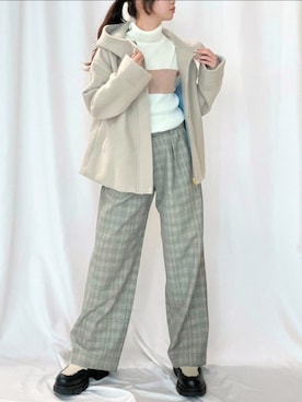 Q♥Officialさん（レディース・153cm）の冬コーディネート