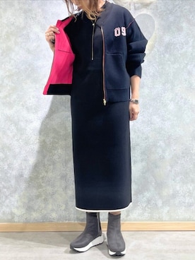 「JETEE（ジュテ）のアイテム」を使った、Q♥Officialさん（レディース・162cm）の秋コーディネート