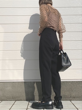 「Yves Saint Laurent（イヴサンローラン）のアイテム」を使った、Q♥Officialさん（レディース・155cm）の春コーディネート