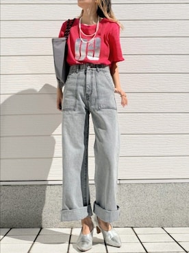 「Q（キュー）のアイテム」を使った、Q♥Officialさん（レディース・155cm）の春コーディネート