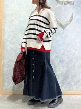 Q♥Officialさん（レディース・157cm）の冬コーディネート