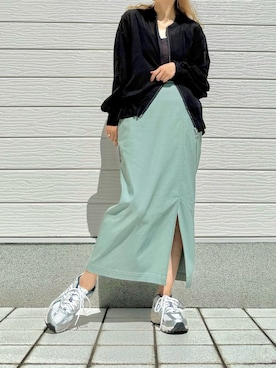 「アイテム（ブルゾン）」を使った、Q♥Officialさん（レディース・155cm）の夏コーディネート
