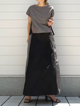 「Q（キュー）のアイテム」を使った、Q♥Officialさん（レディース・155cm）の春コーディネート