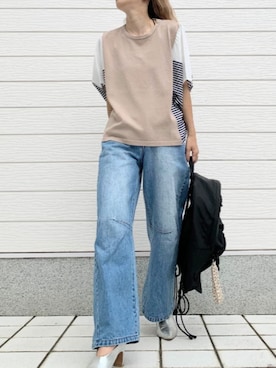 「Casselini（キャセリーニ）のアイテム」を使った、Q♥Officialさん（レディース・155cm）の夏コーディネート