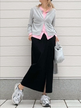 「Q（キュー）のアイテム（バッグ）」を使った、Q♥Officialさん（レディース・155cm）の春コーディネート