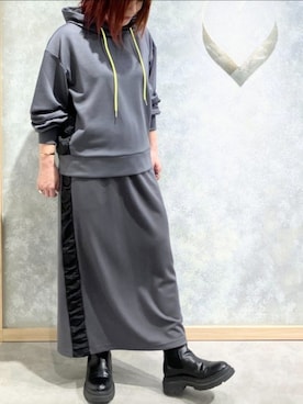 「Q（キュー）のアイテム」を使った、Q♥Officialさん（レディース・151cm）の冬コーディネート