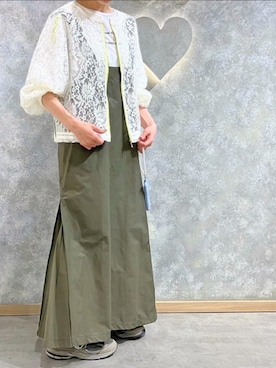 Q♥Officialさん（レディース・164cm）の春コーディネート