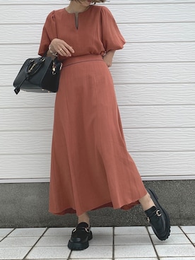 「Yves Saint Laurent（イヴサンローラン）のアイテム」を使った、Q♥Officialさん（レディース・155cm）の春コーディネート