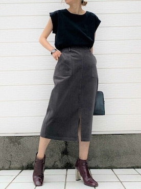 「Yves Saint Laurent（イヴサンローラン）のアイテム」を使った、Q♥Officialさん（レディース・155cm）の夏コーディネート