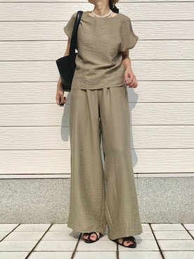 「Q（キュー）のアイテム」を使った、Q♥Officialさん（レディース・155cm）の夏コーディネート