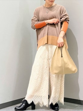 「スタッズ」｜Q♥Officialさん（レディース・160cm）の秋コーディネート