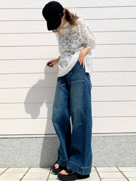 Q♥Officialさん（レディース・155cm）の春コーディネート