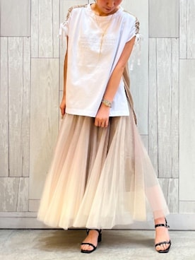 Q♥Officialさん（レディース・157cm）の夏コーディネート