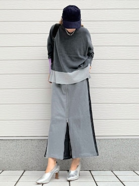 「アイテム（帽子）」を使った、Q♥Officialさん（レディース・155cm）の秋コーディネート