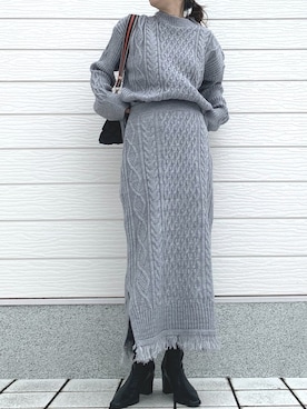 Q♥Officialさん（レディース・155cm）の冬コーディネート