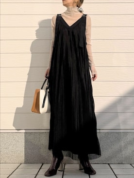 「CELINE（セリーヌ）のアイテム」を使った、Q♥Officialさん（レディース・155cm）の冬コーディネート