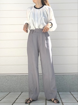 「HERMES（エルメス）のアイテム」を使った、Q♥Officialさん（レディース・155cm）の春コーディネート