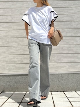 「Q（キュー）のアイテム」を使った、Q♥Officialさん（レディース・155cm）の春コーディネート