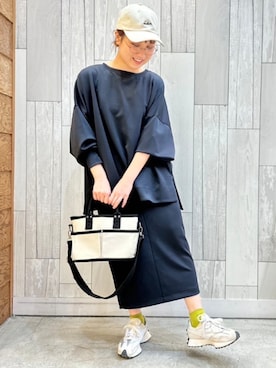 「ダンボール素材」｜Q♥Officialさん（レディース・154cm）の冬コーディネート