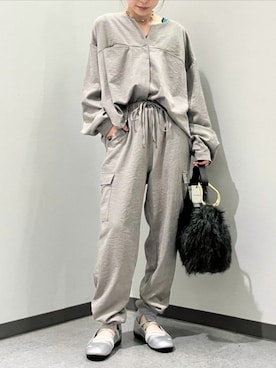 「アイテム（パンツ）」を使った、Q♥Officialさん（レディース・147cm）の秋コーディネート