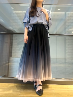 「Q（キュー）のアイテム」を使った、Q♥Officialさん（レディース・153cm）の夏コーディネート