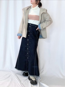 Q♥Officialさん（レディース・153cm）の冬コーディネート