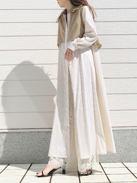 「ケープワンピース」｜Q♥Officialさん（レディース・155cm）の春コーディネート