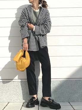 「HERMES（エルメス）のアイテム」を使った、Q♥Officialさん（レディース・155cm）の冬コーディネート