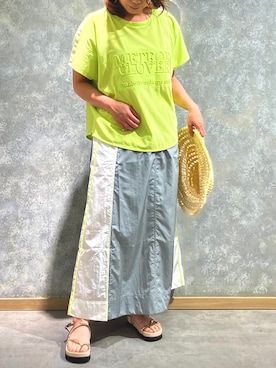 「Q（キュー）のアイテム」を使った、Q♥Officialさん（レディース・157cm）の夏コーディネート
