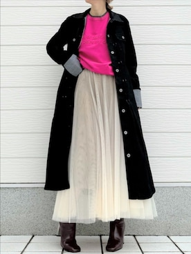 「着回しコーデ」｜Q♥Officialさん（レディース・155cm）の冬コーディネート