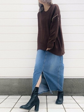 Q♥Officialさん（レディース・155cm）の秋コーディネート