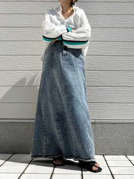 「Q（キュー）のアイテム」を使った、Q♥Officialさん（レディース・155cm）の春コーディネート