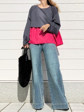 Q♥Officialさん（レディース・155cm）の秋コーディネート