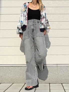「Q（キュー）のアイテム」を使った、Q♥Officialさん（レディース・155cm）の春コーディネート