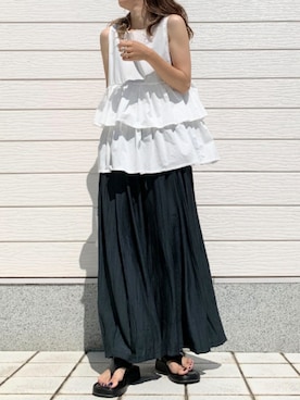 Q♥Officialさん(レディース・155cm)の夏コーディネート