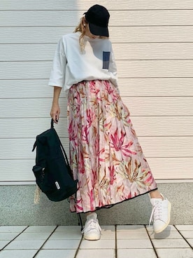 「Q（キュー）のアイテム」を使った、Q♥Officialさん（レディース・155cm）の夏コーディネート
