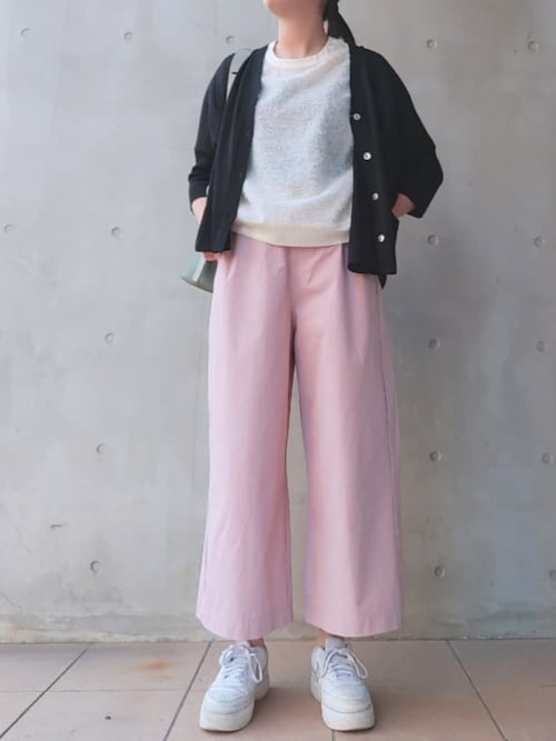 trois ジョーゼットジャージー オーバーサイズプルオーバー