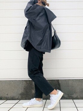「ラウンドショルダー」｜Q♥Officialさん（レディース・155cm）の夏コーディネート