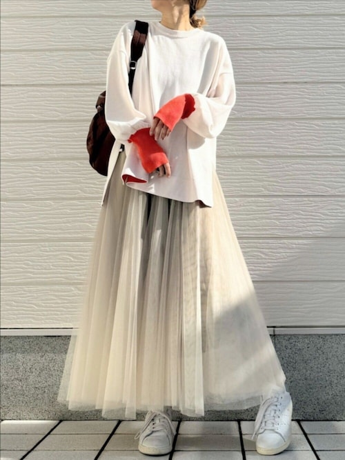 セール】袖配色スリットニット（ニット/セーター）｜Q（キュー）の